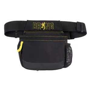 84351 browning bg shell pouch w belt black gold trim