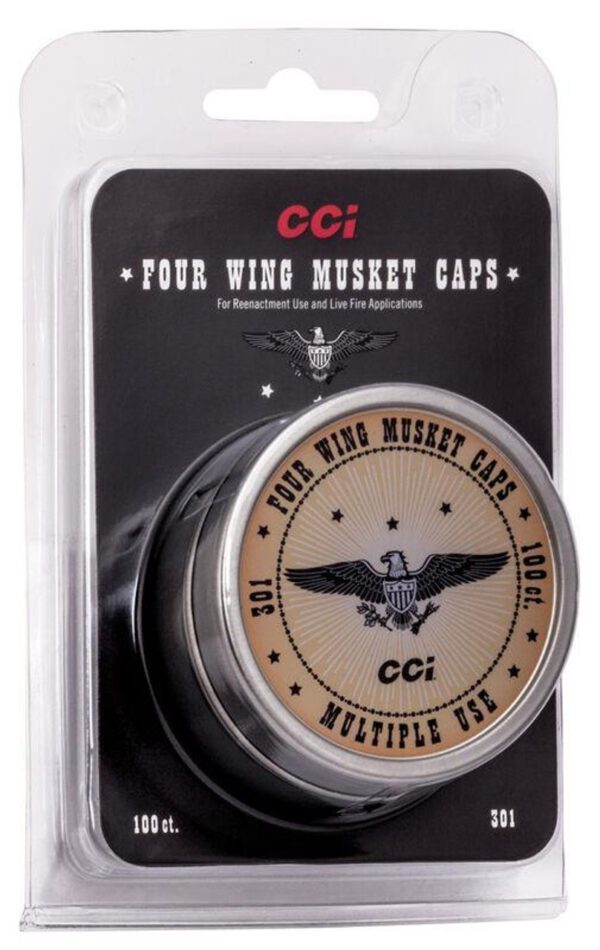 CCI Four Wing Musket Cap 301 100 Pack