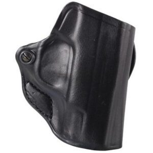DeSantis Mini Scabbard 019BA3NZ0 Belt Slide Holster for Glock 48 Right Hand Leather Black