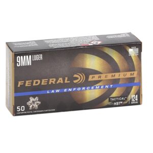 Federal 9mm HST 124 gr JHP Federal Law Enforcement