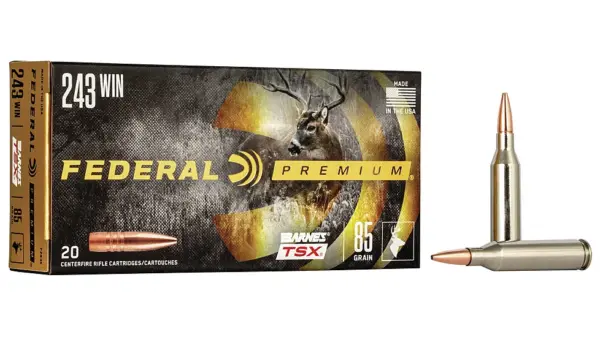 Federal Premium 243 Win 85 gr Triple Shock X