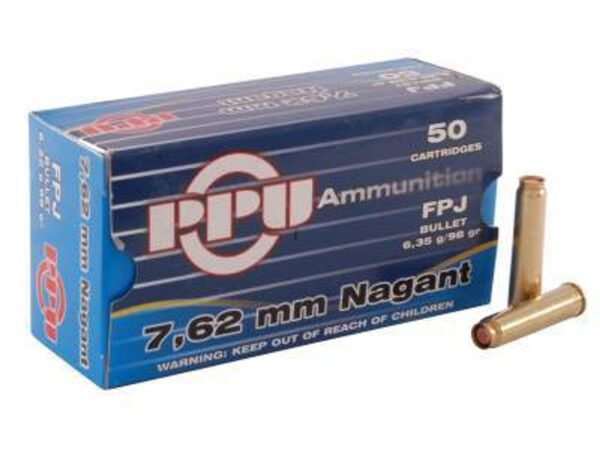 PPU 7.62 Nagant Ammunition PPR71 98 Grain