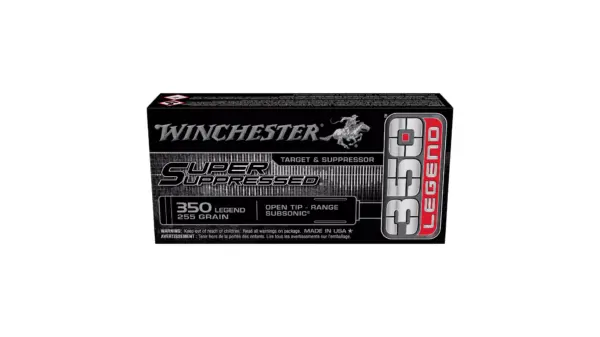 winchester super suppressed 350 legend 255 grain subsonic