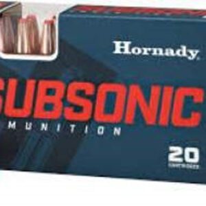 Hornady Subsonic 300 AAC Blackout Ammunition H80877 190 Grain Sub X Subsonic FTX 20 Rounds