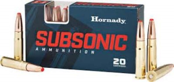 Hornady Subsonic 300 AAC Blackout Ammunition H80877 190 Grain Sub X Subsonic FTX 20 Rounds