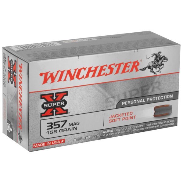 winchester super x 357 magnum 158 grain jacketed soft point 2