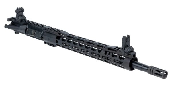 PSA AR15 16in Midlength 5.56 NATO Nitride 13.5in Lightweight M Lok Upper With BCG CH MBUS Sight Set 3