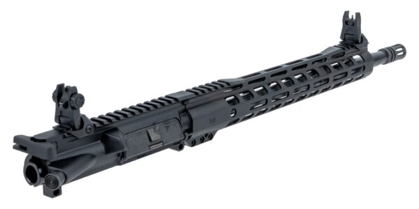 PSA AR15 16in Midlength 5.56 NATO Nitride 13.5in Lightweight M Lok Upper With BCG CH MBUS Sight Set 4