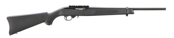 Ruger 10 22 Carbine .22LR Semi Auto Rifle 101 Rounds 18.5in Barrel Black Synthetic Stock Blue Black 1