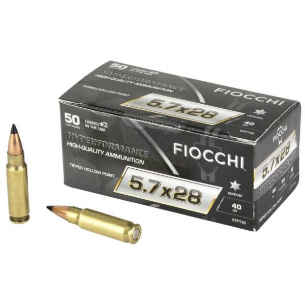 Fiocchi Hyperformance Hyper Velocity 5.7 x 28mm FN Tipped Hollow Point 40 Grain 4