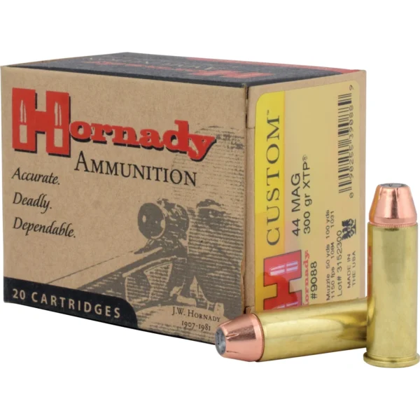 Hornady Custom 44 Rem Mag 300 Grain XTP