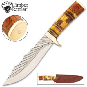 Timber Rattler Nairobi Hunter Knife w Sheath 3