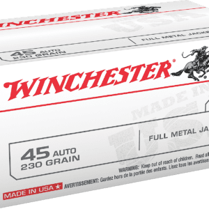 Winchester 45ACP Value Pack 230gr Full Metal Jacket 100 Per Box