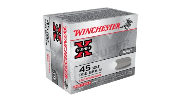 Winchester Super X Handgun .45 Colt 255 grain Lead Round Nose Brass Cased Centerfire 1