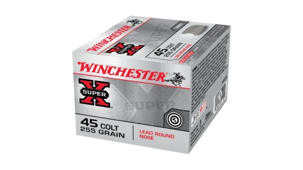 Winchester Super X Handgun .45 Colt 255 grain Lead Round Nose Brass Cased Centerfire 3