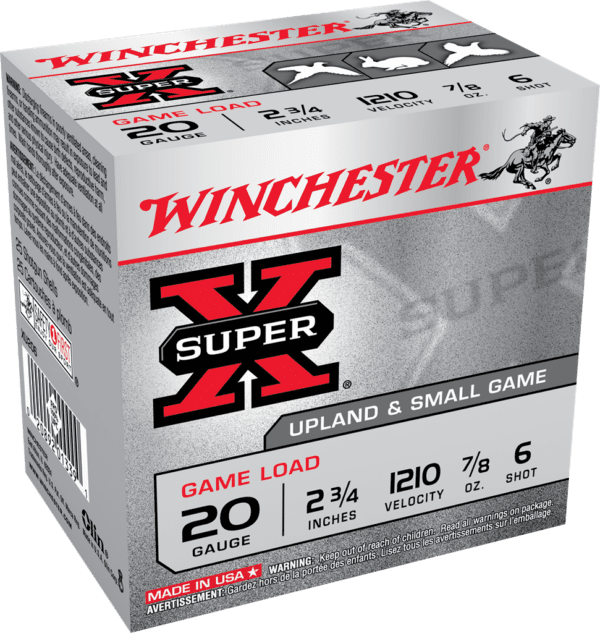 Winchester Ammo XU206 Super X Game Load 20Gauge 2.75 in 7 8oz 6Shot