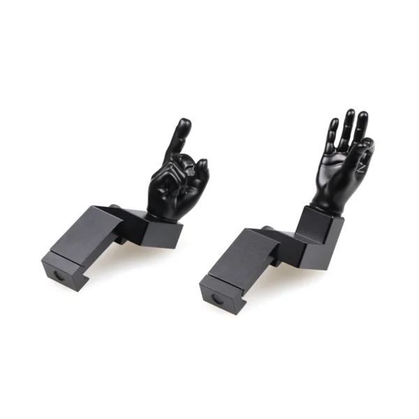 Black Color Novelty Finger Iron Sight Set Offset 45 Degree Middle F
