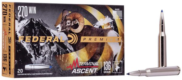 Federal P270TA1 Premium Terminal Ascent 270Win 136gr 20 Per Box
