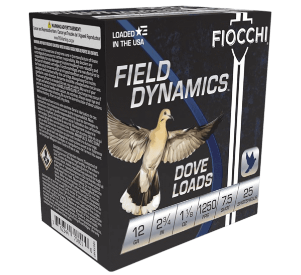 Fiocchi 12GTX187 Field Dynamics Dove Quail 12Gauge 2.75in