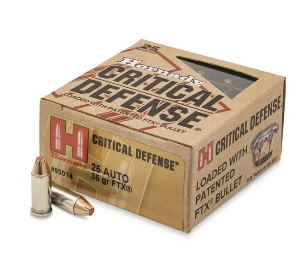 Hornady Critical Defense 25 ACP 35gr Flex Tip 1