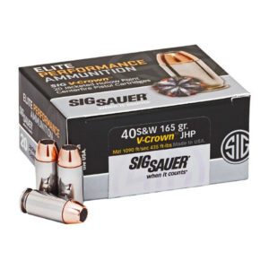 SIG Sauer Elite V Crown .40 SW Ammunition 20 Rounds JHP 165 Grain