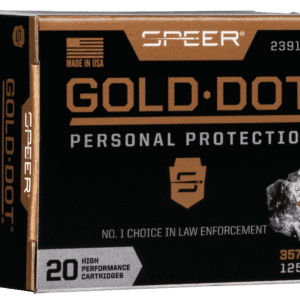 Speer 23918GD Gold Dot Personal Protection 357Sig 125gr Hollow Point 20 Per Box