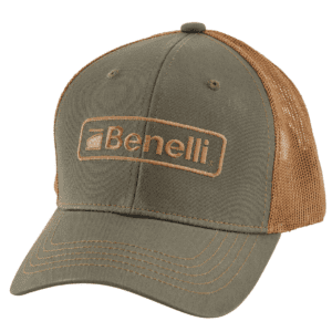 Benelli Logo Hat Olive with Copper Mesh
