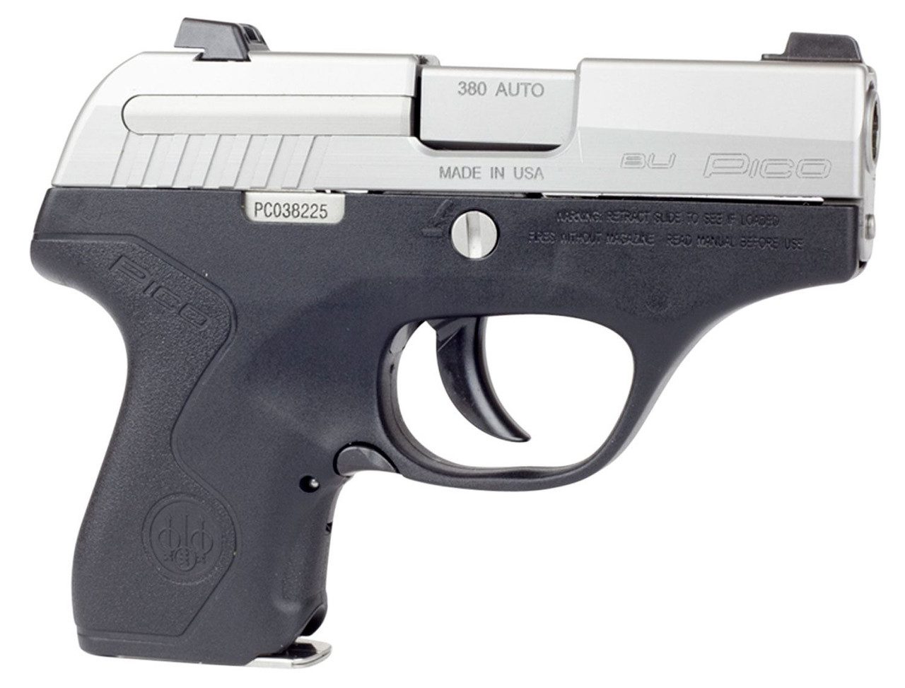 Beretta Pico .380ACP 6RD Inox Black 1 Beretta Pico .380ACP 6RD Inox Black 1
