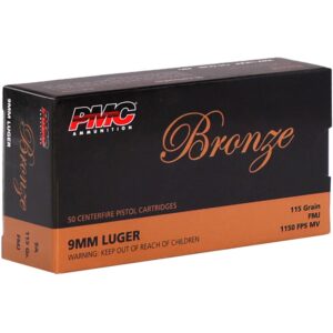 PMC 9A Bronze 9mm Luger Ammo 115 Grain FMJ