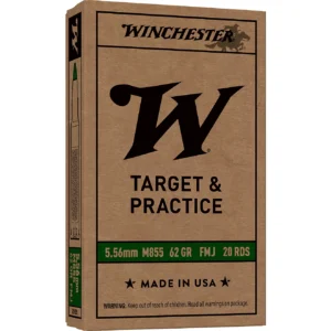 Winchester USA 5.56x45mm NATO 62 Grain Full Metal Jacket Steel Core