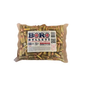 Boro Bullets 9mm Luger 115G FMJ Made in USA 250 Round Bag