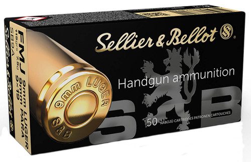 Sellier Bellot 9mm Luger Full Metal Jacket 115 Grain 1 Sellier Bellot 9mm Luger Full Metal Jacket 115 Grain 1
