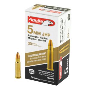 Aguila 5mm Remington Rimfire Mag Ammo 30 Grain Jacketed Hollow Point