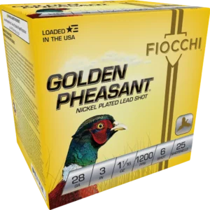 Fiocchi Golden Pheasant Extrema 28 Gauge 3in 6 Shot 25 RD 283GP6